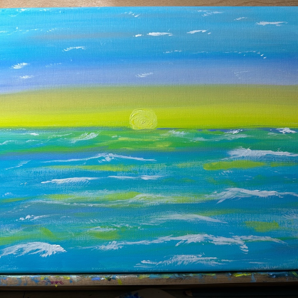 Ocean Sunset Canvas Art
